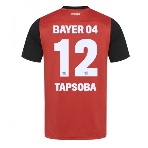 Pánský Fotbalový dres Bayer Leverkusen Edmond Tapsoba #12 2024-25 Domácí Krátký Rukáv